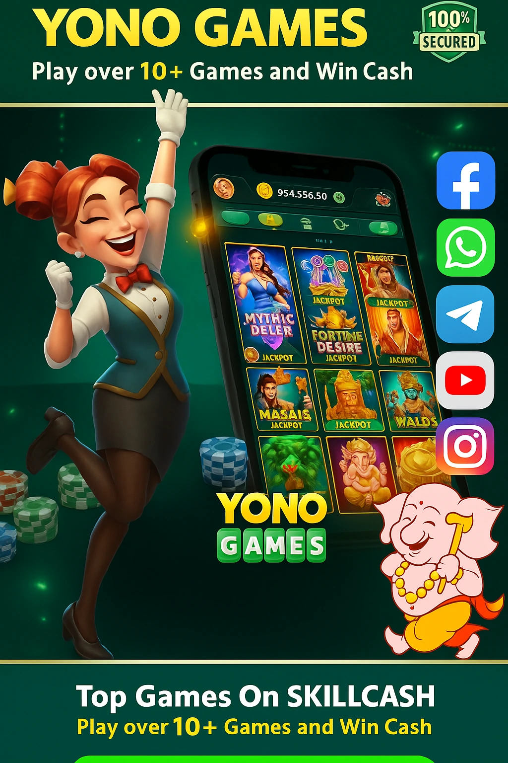 Yono All Games Poster – Multi-game app with single wallet